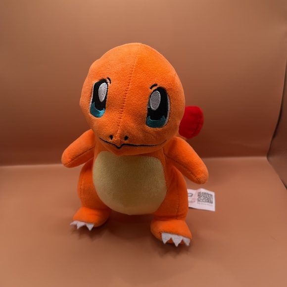 Charmander Plush Stuffed Toy | 8” Pokémon Fire-Type | Soft Orange Collectible - Picture 1 of 8